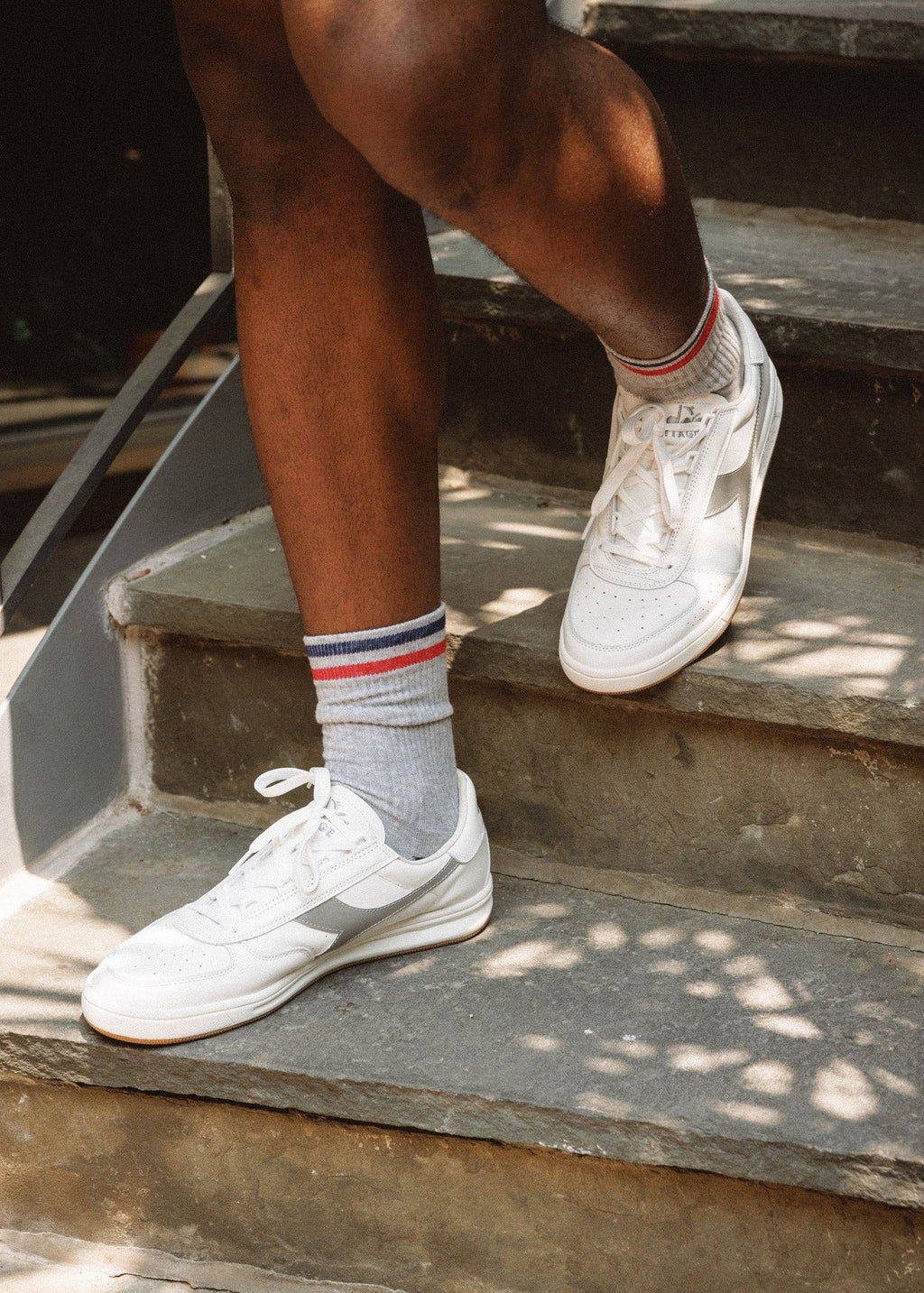 American Trench Kennedy crew socks, summer white