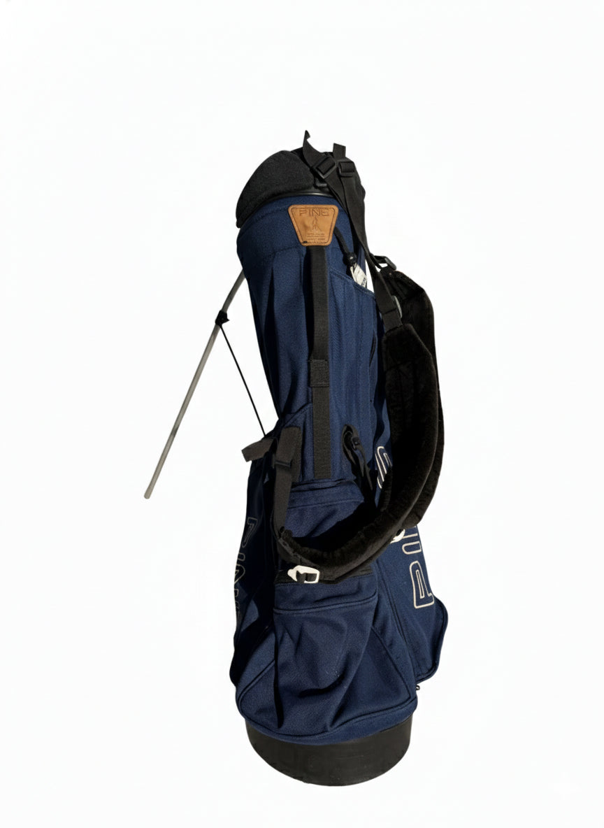 Vintage Navy Ping Hoofer Double Strap Golf Bag