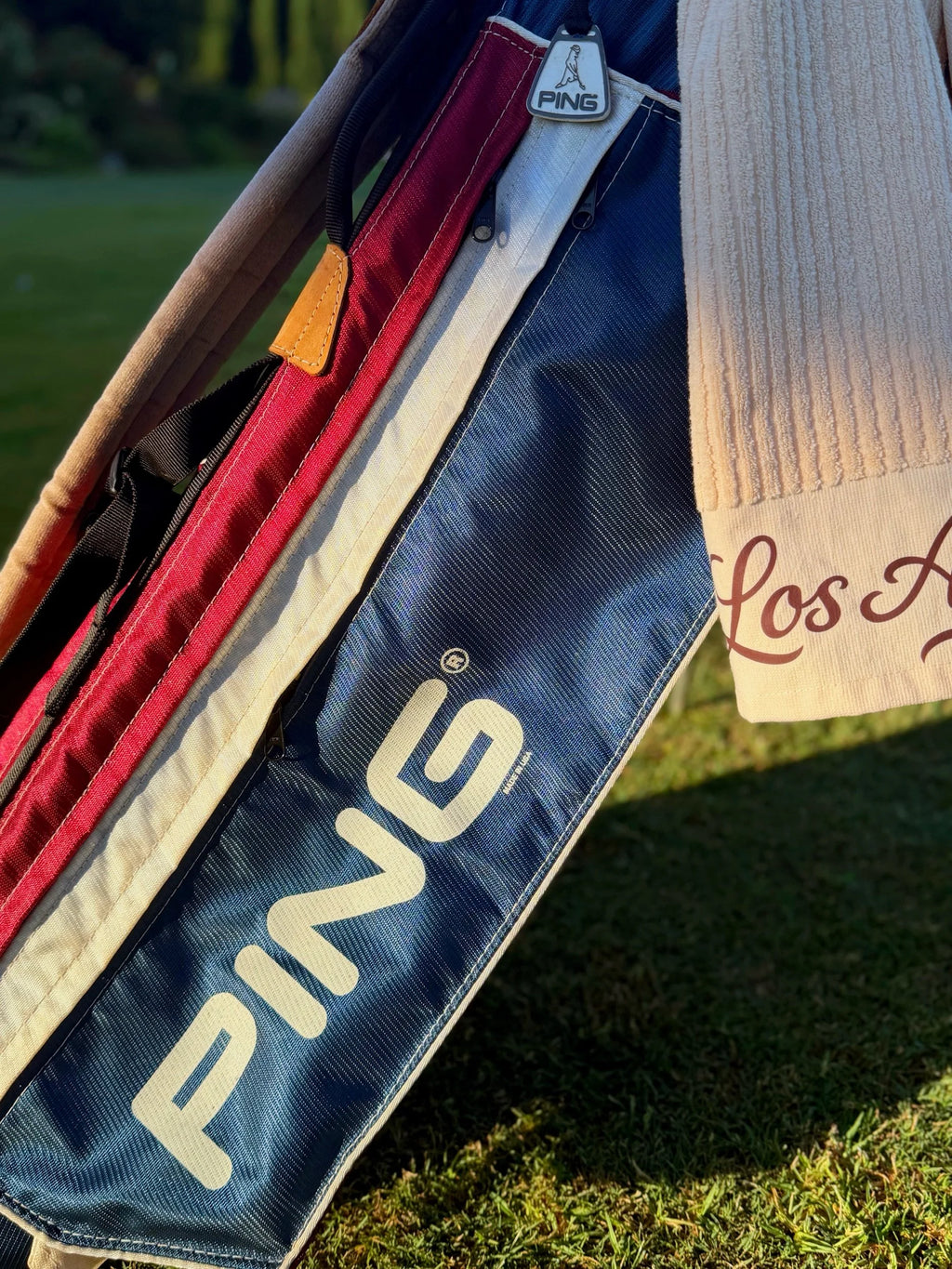 Original PING L8 Single Strap — NAVY / BURGUNDY/ WHITE