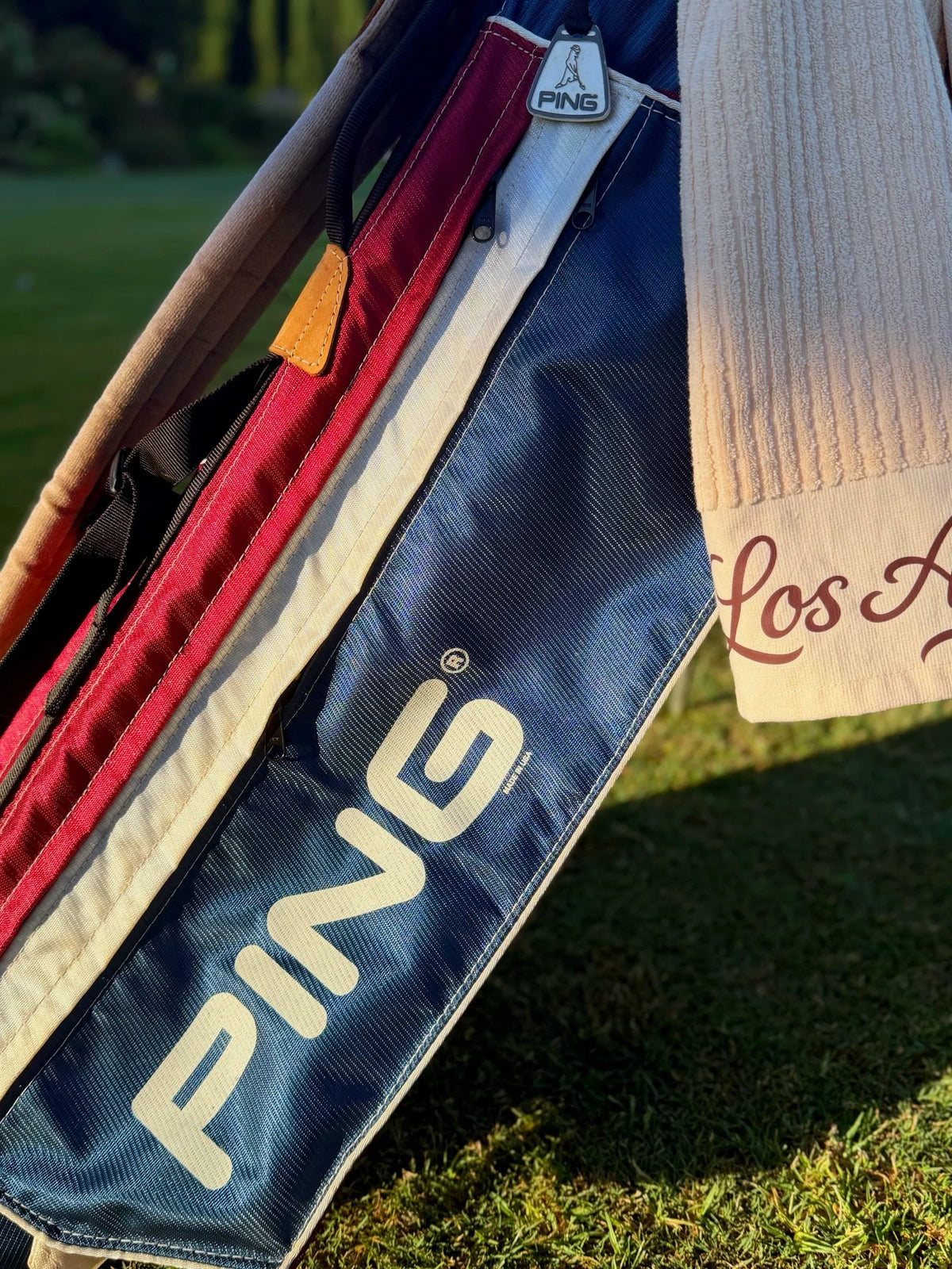 Original PING L8 Single Strap — NAVY / BURGUNDY/ WHITE