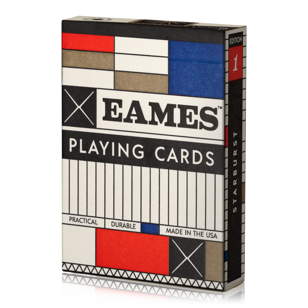 Art of Play Eames Starburst playing cards, red