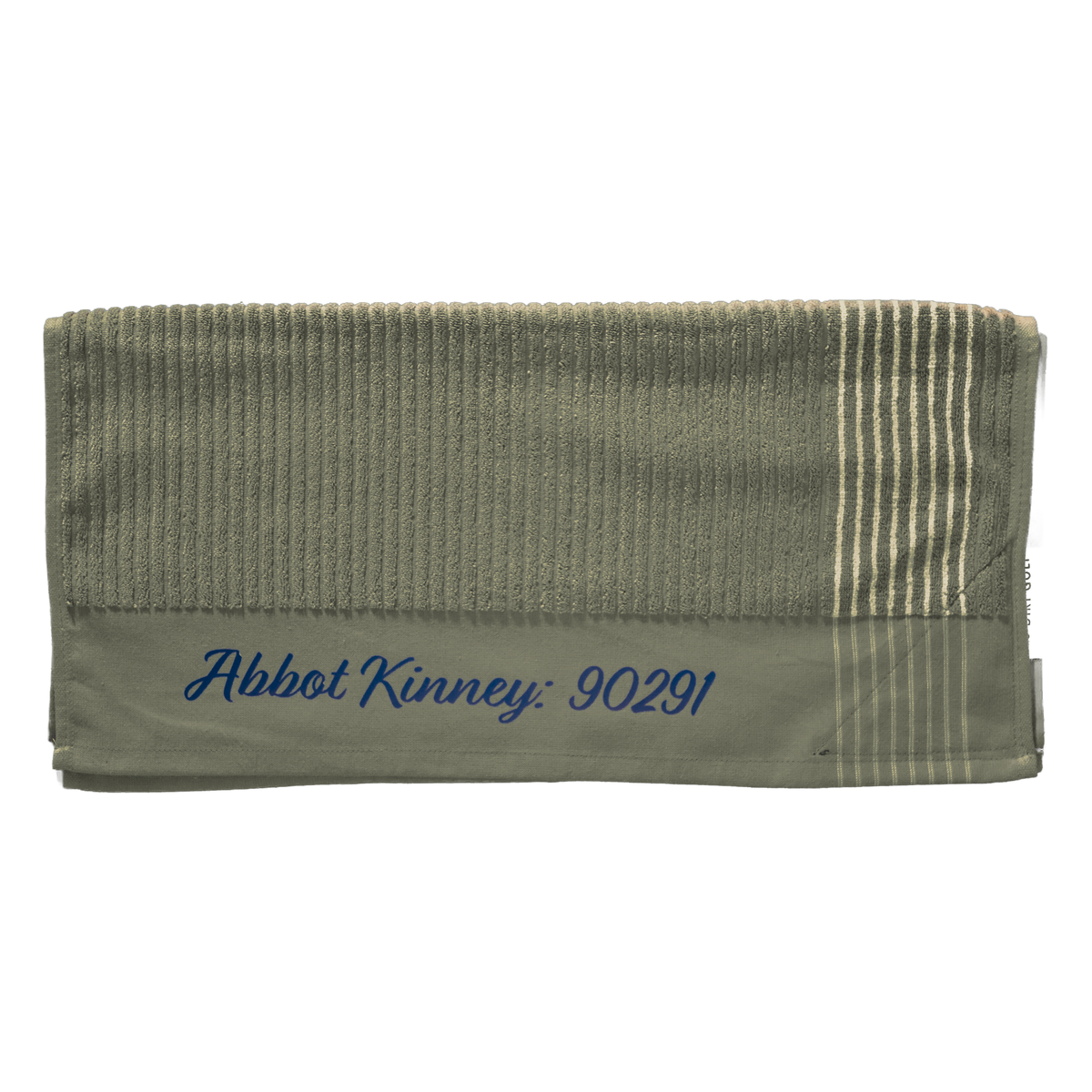 Club Crest Caddy Towel, Valspar/Cream Stripe, 90291 detail