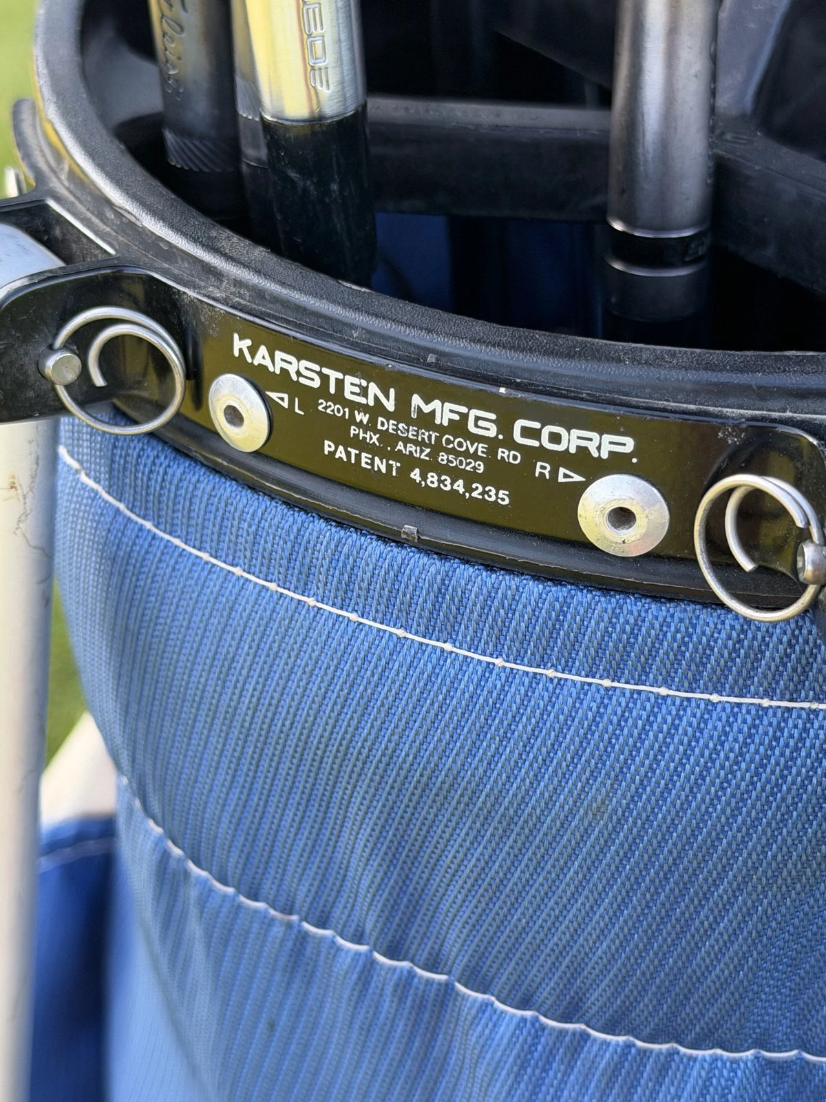 Original Ping Karsten Red White Blue Single Strap Carry Bag