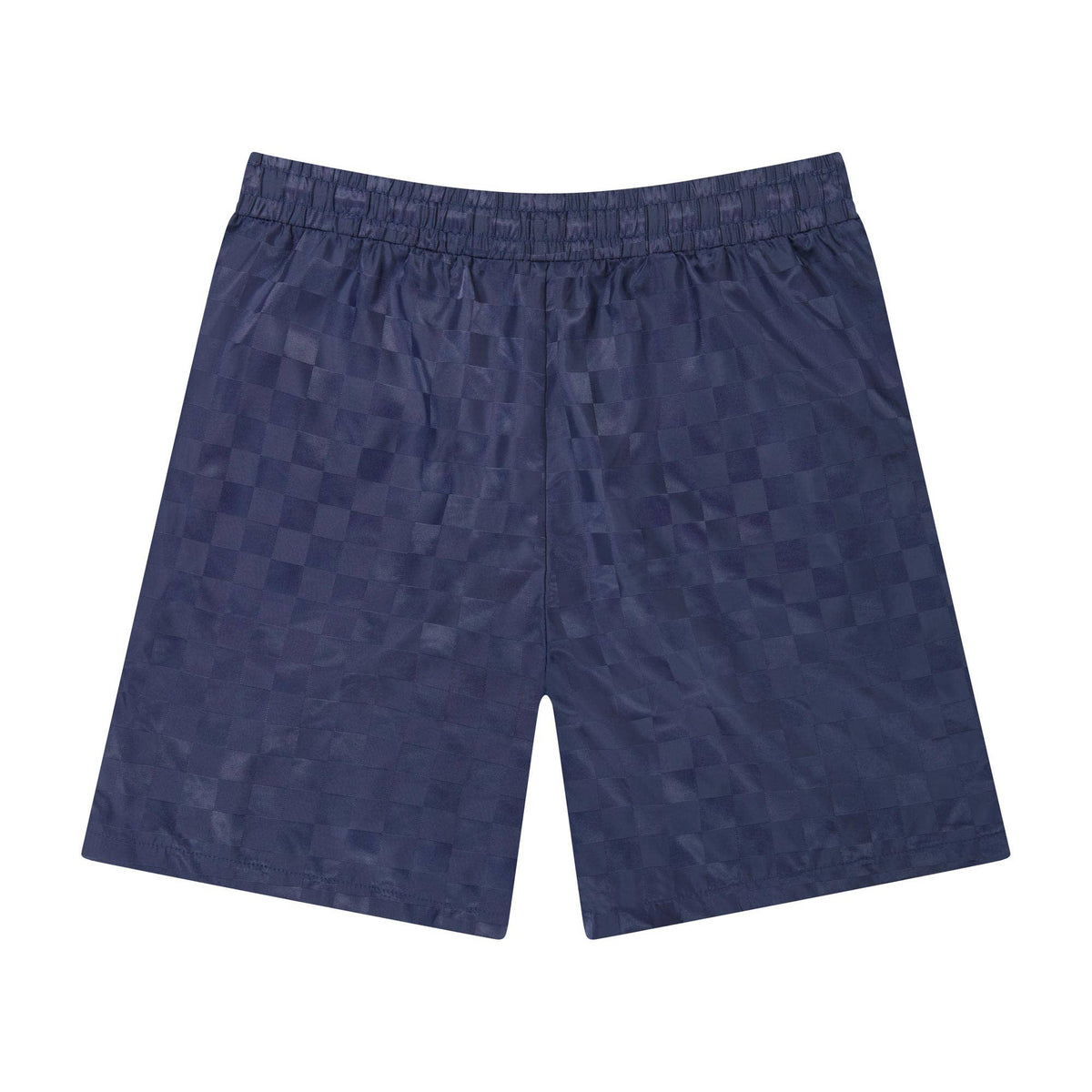 Umbro men's checkered nylon 7-inch logo short, navy