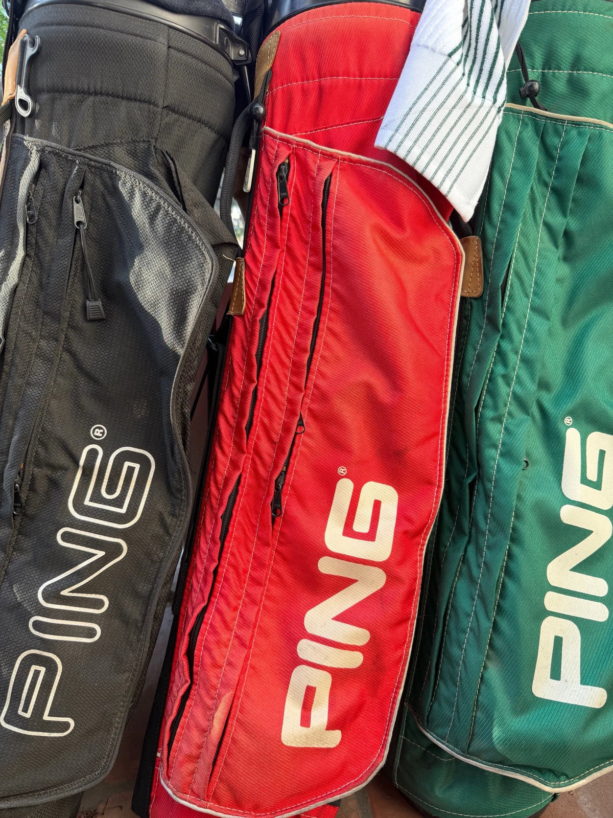 Original Ping L8 Red Single Strap Stand Bag