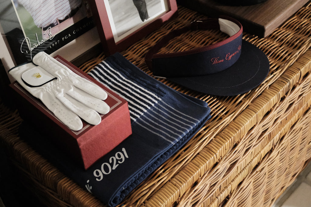 TCC Script Tour Visor - Navy / Burgundy