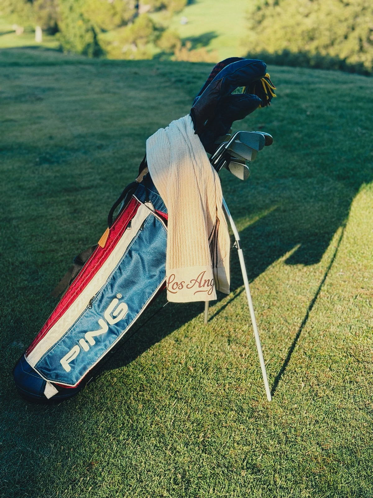 Original PING L8 Single Strap — NAVY / BURGUNDY/ WHITE