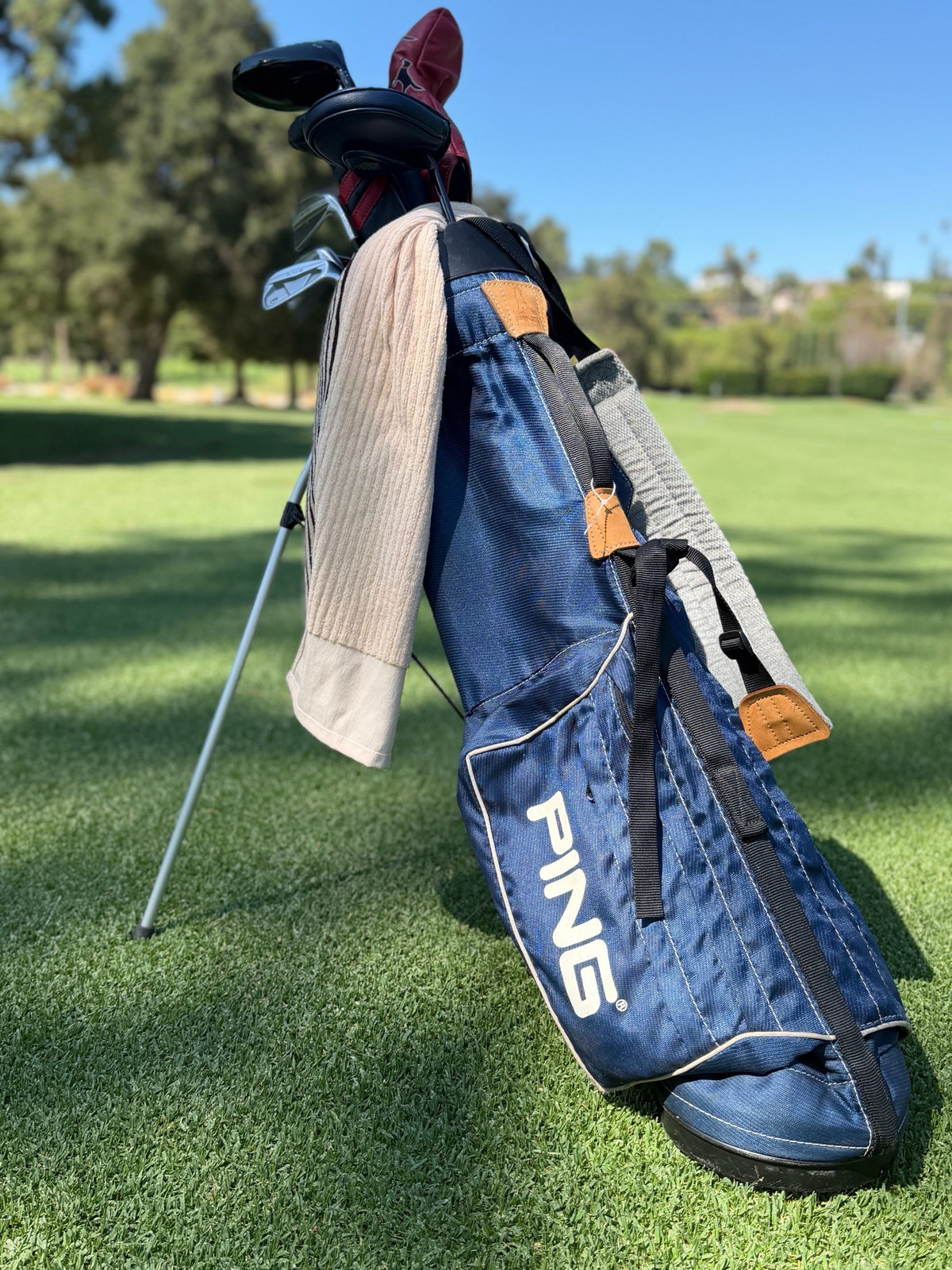 Original Ping L8 Single Strap Navy Stand Bag