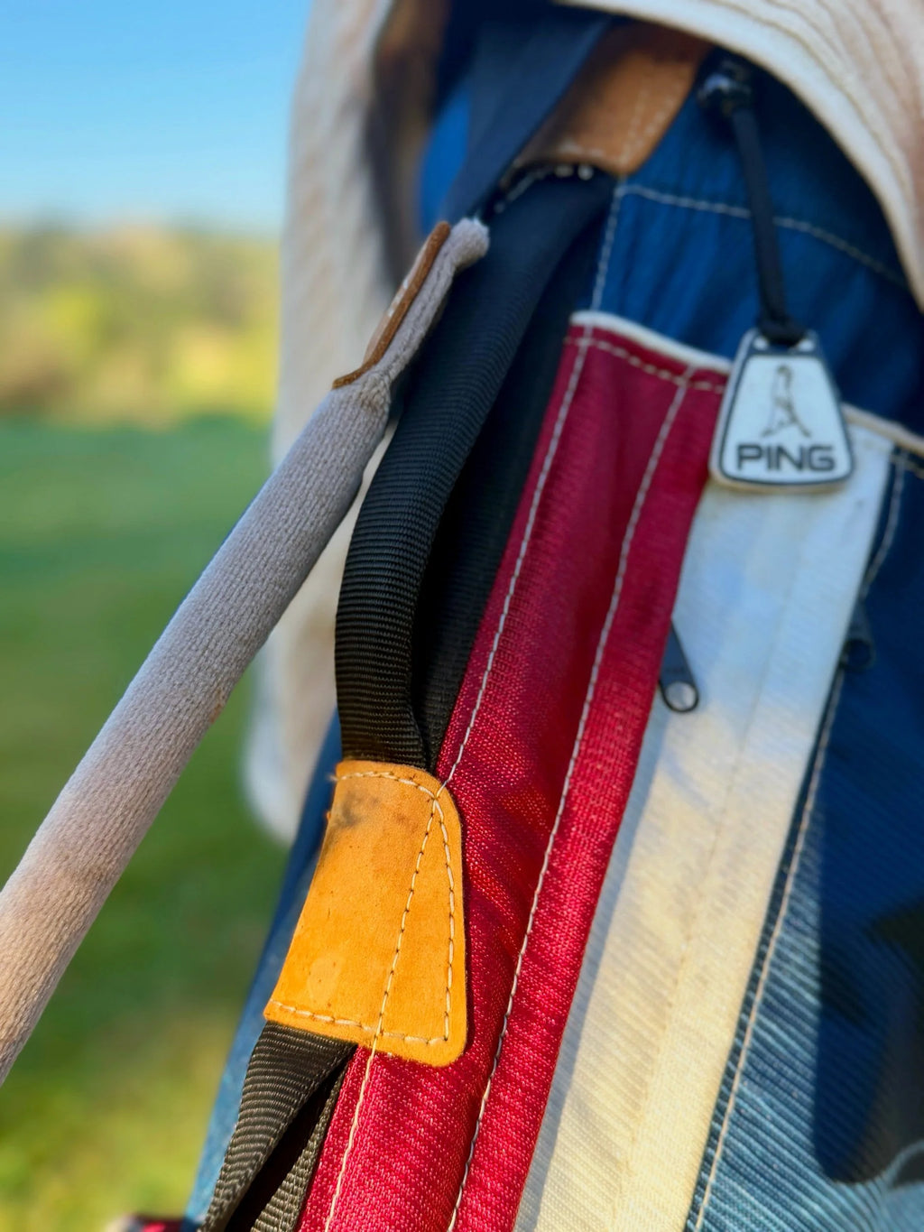 Original PING L8 Single Strap — NAVY / BURGUNDY/ WHITE