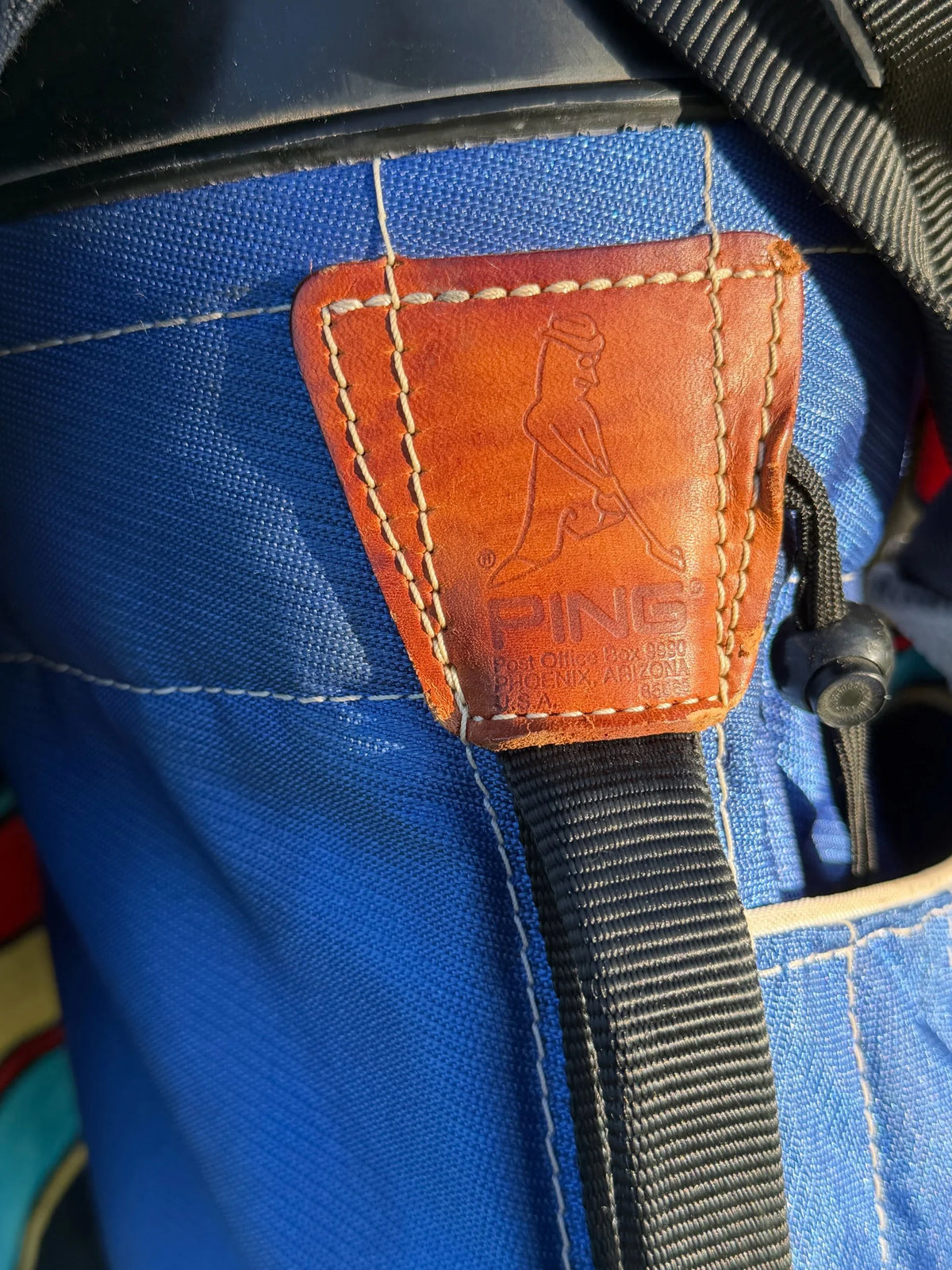 Original Ping Karsten Royal Blue Single Strap Stand Bag