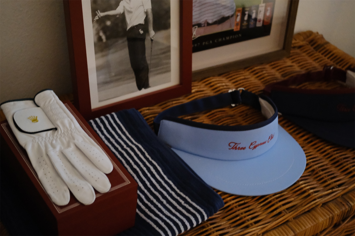 Script Tour Visor - Light Blue / Navy