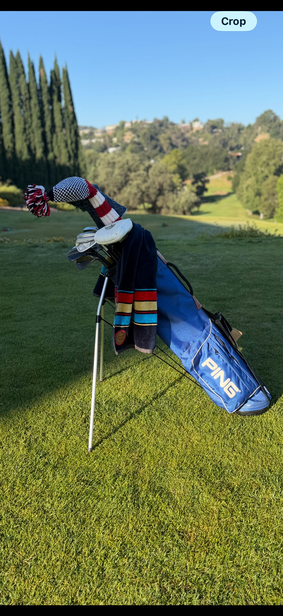 Original Ping Karsten Royal Blue Single Strap Stand Bag