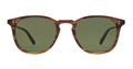 Garrett Leight Kinney Sun in Matte Brandy Tortoise with Semi-Flat Pure Green lenses