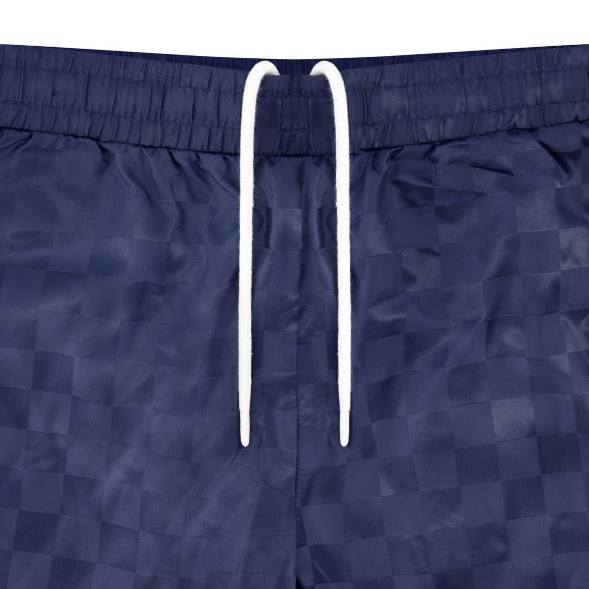 Umbro men's checkered nylon 7-inch logo short, navy