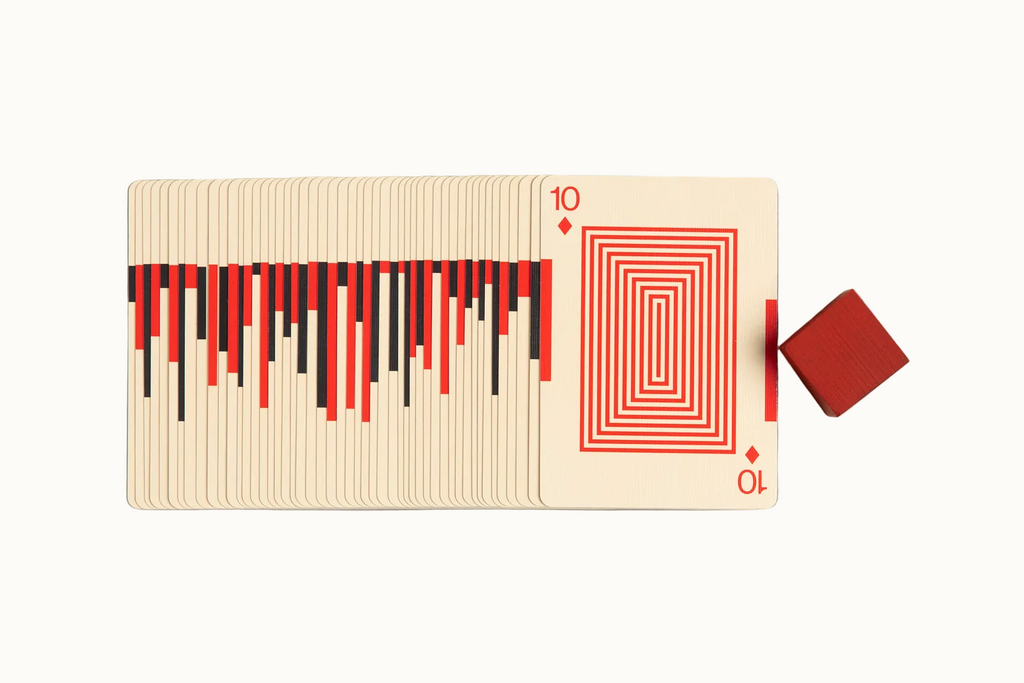 Art of Play Eames Starburst playing cards, red