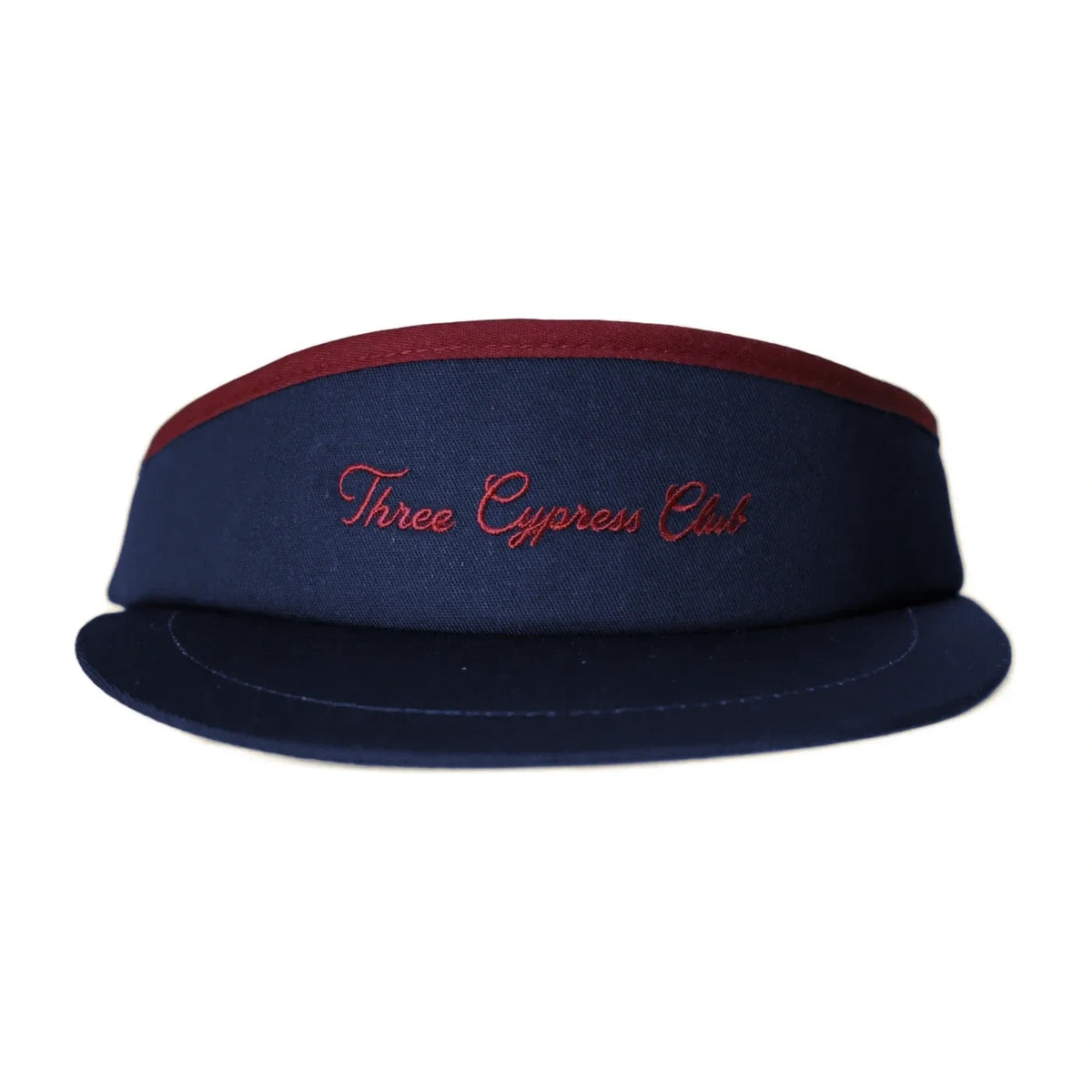 Script Tour Visor - Navy / Burgundy, front