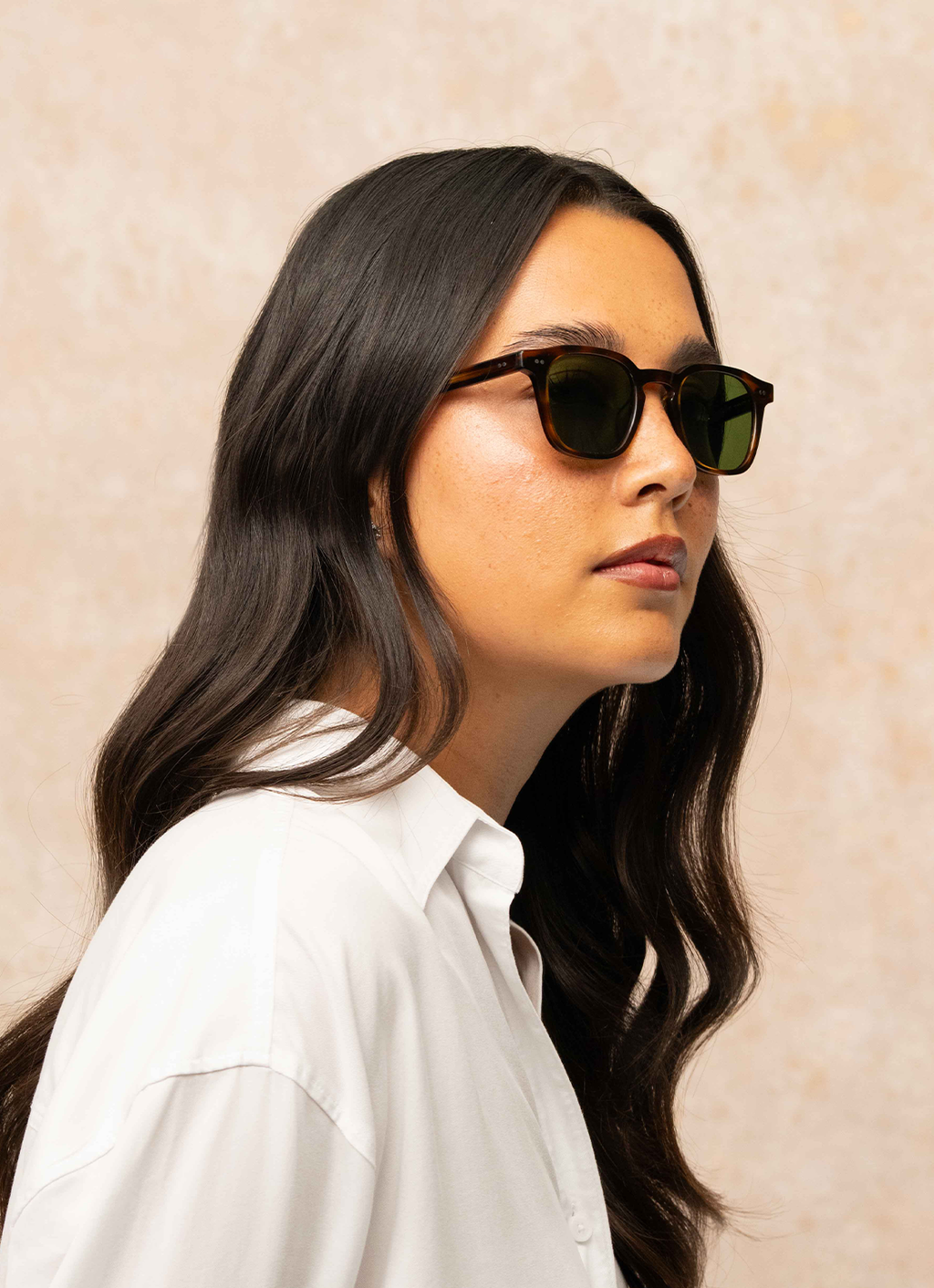 Garrett Leight Verdugo Sun, on model