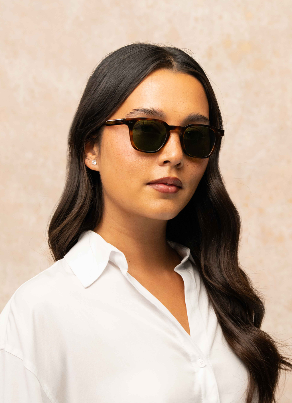 Garrett Leight Verdugo Sun, on model