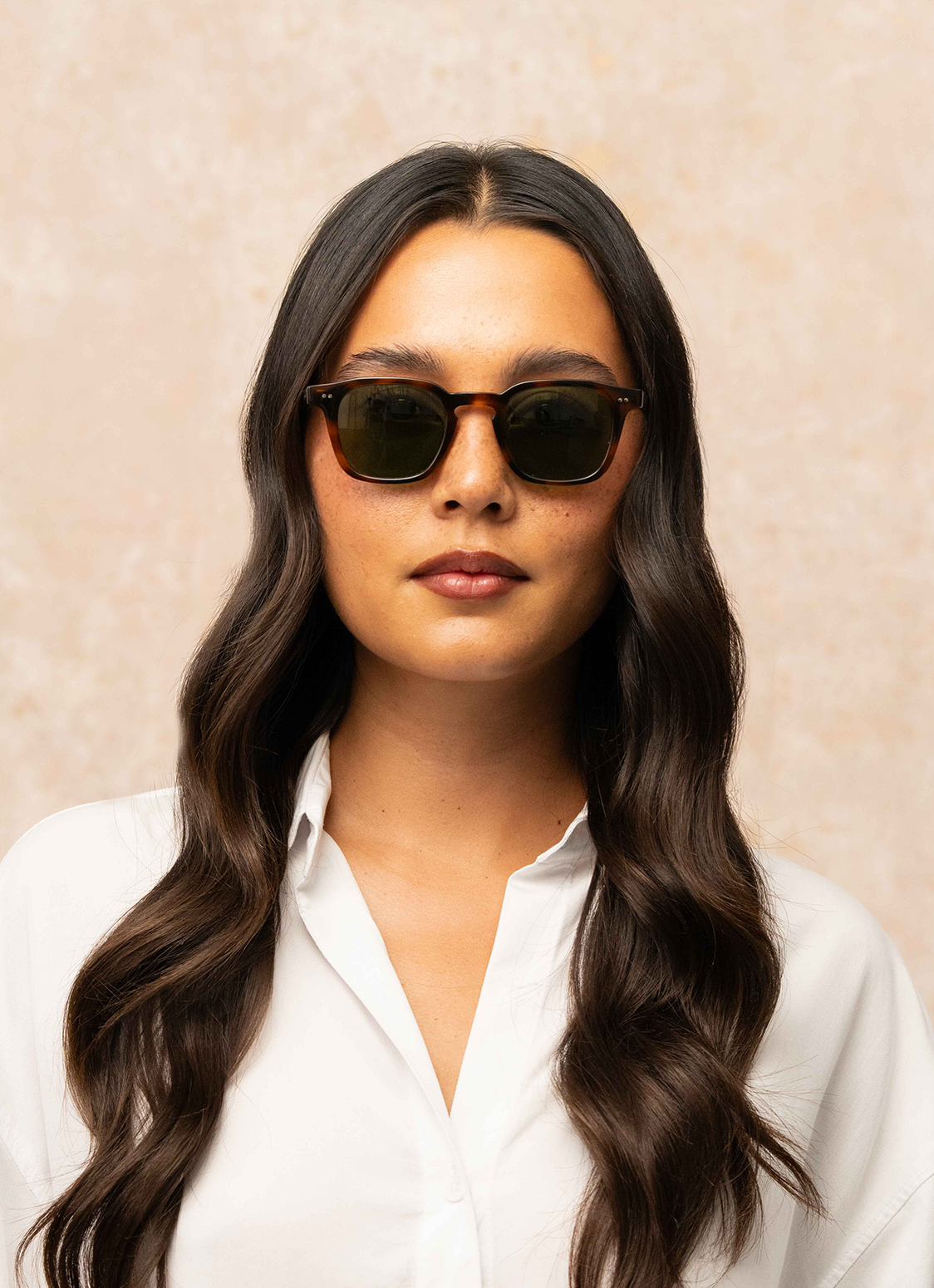 Garrett Leight Verdugo Sun, on model